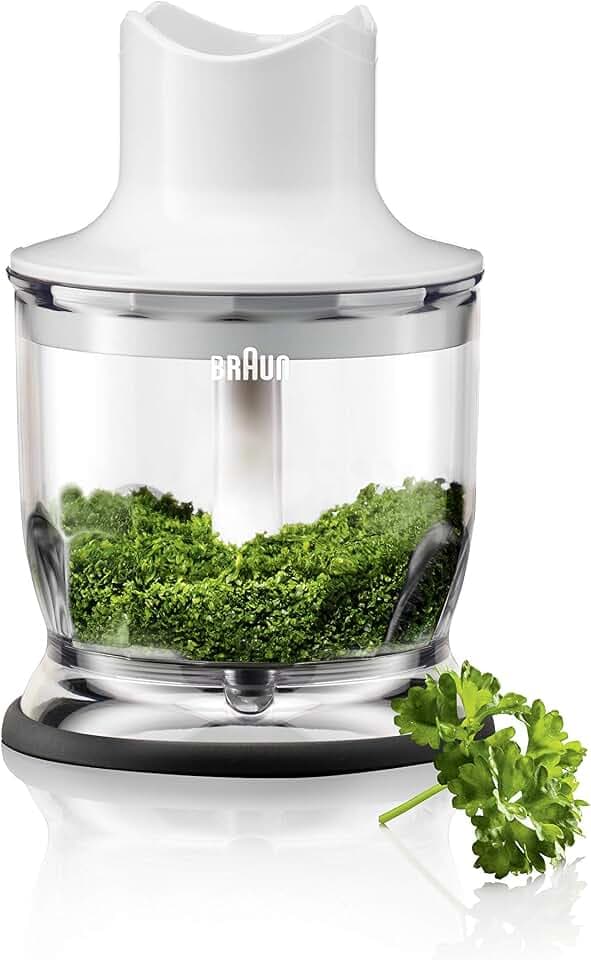 Braun Household Zerkleinerer Aufsatz MQ 20 - Stabmixer Zubehör kompatibel mit Braun Household MultiQuick Stabmixer mit EasyClick System, 350 ml, weiß