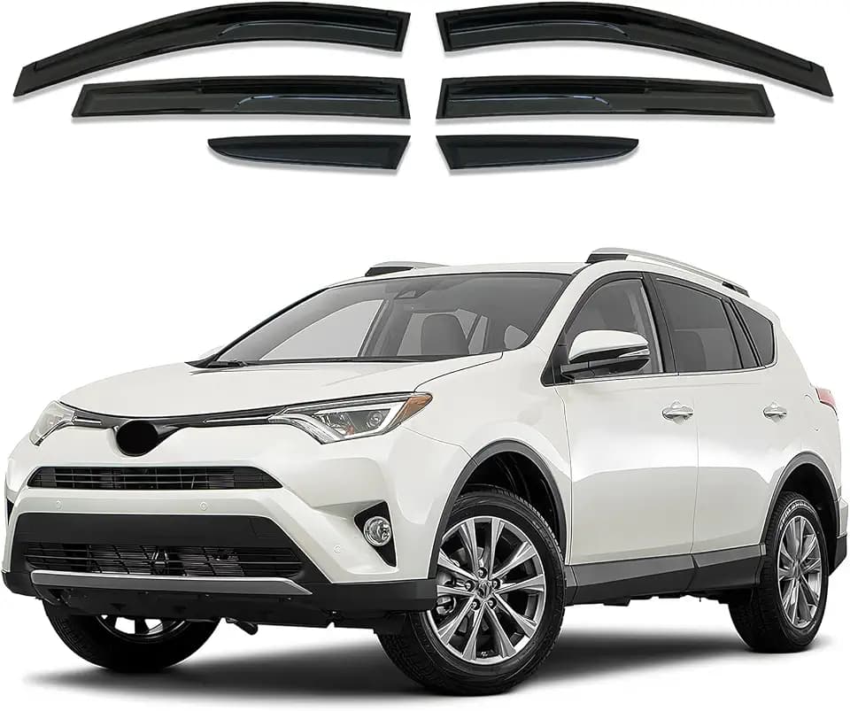 Rain Guards Window Visors 6Pcs for Toyota RAV4 2013-2018