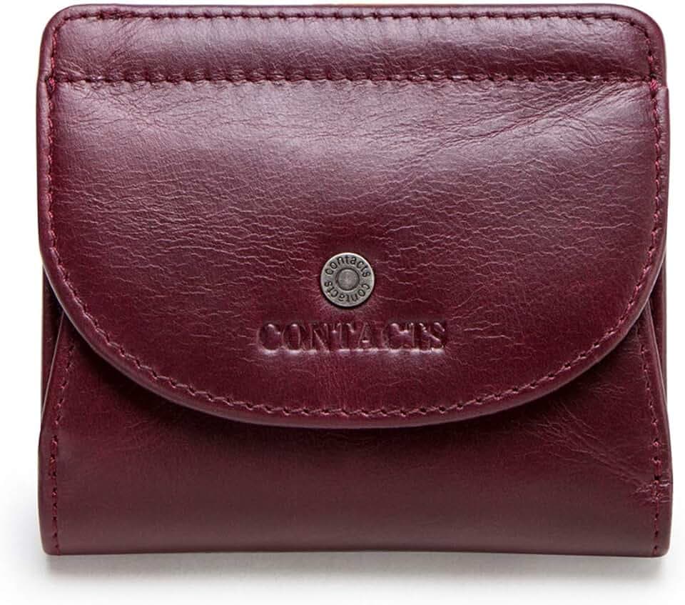 FANDARE Geldbörse Ledergeldbörse Herren Damen Kurz Geldbörse Brieftasche Portmonee Geldklammer Kreditkartenetui Geldbeutel Reise Wallet