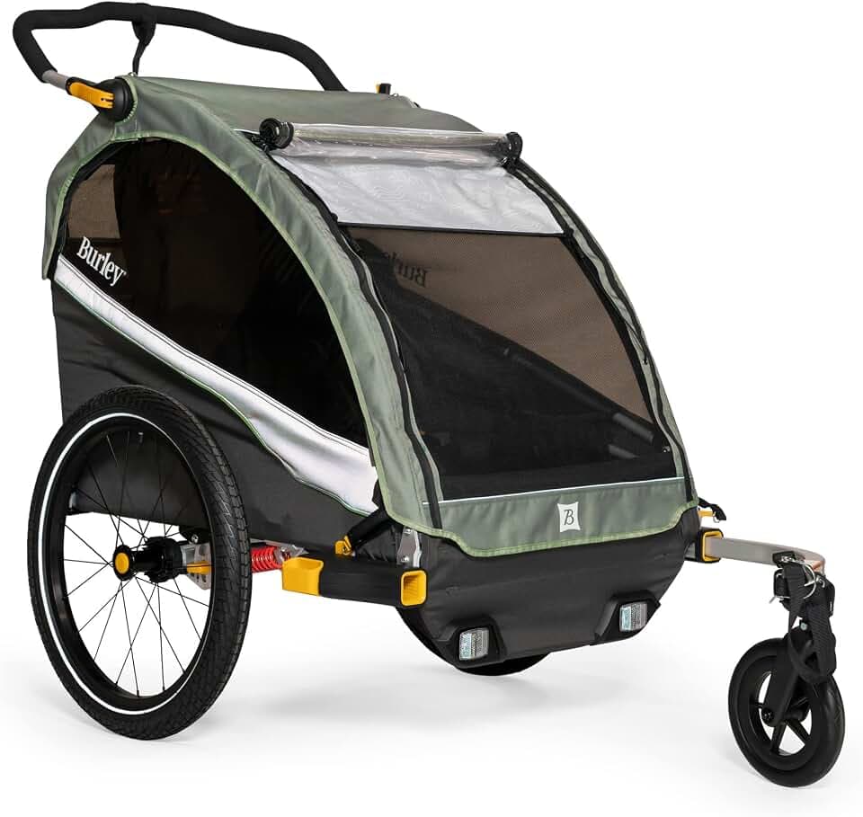 Burley D’Lite X, 1 and 2 Seat Kid Bike Trailer & Stroller