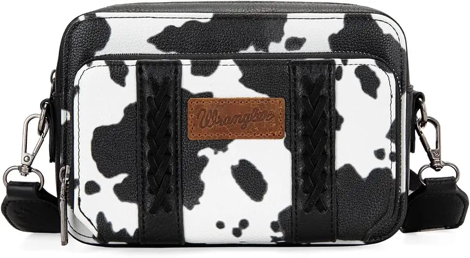 Wrangler Crossbody Bag for Women Western Cowgirl Crossbody Purses with Guitar Strap