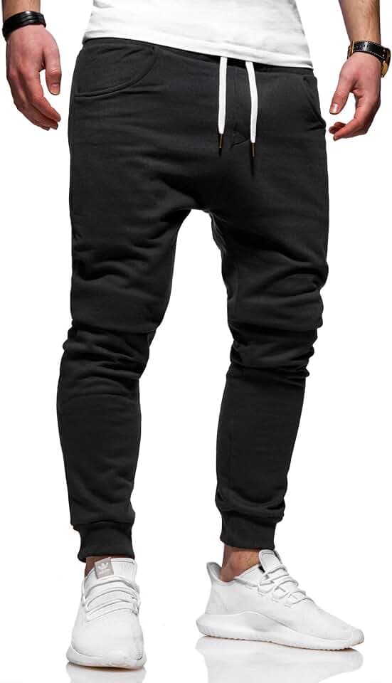behype. Herren Lange Trainingshose Jogging-Hose Sport-Hose Basic 60-0341