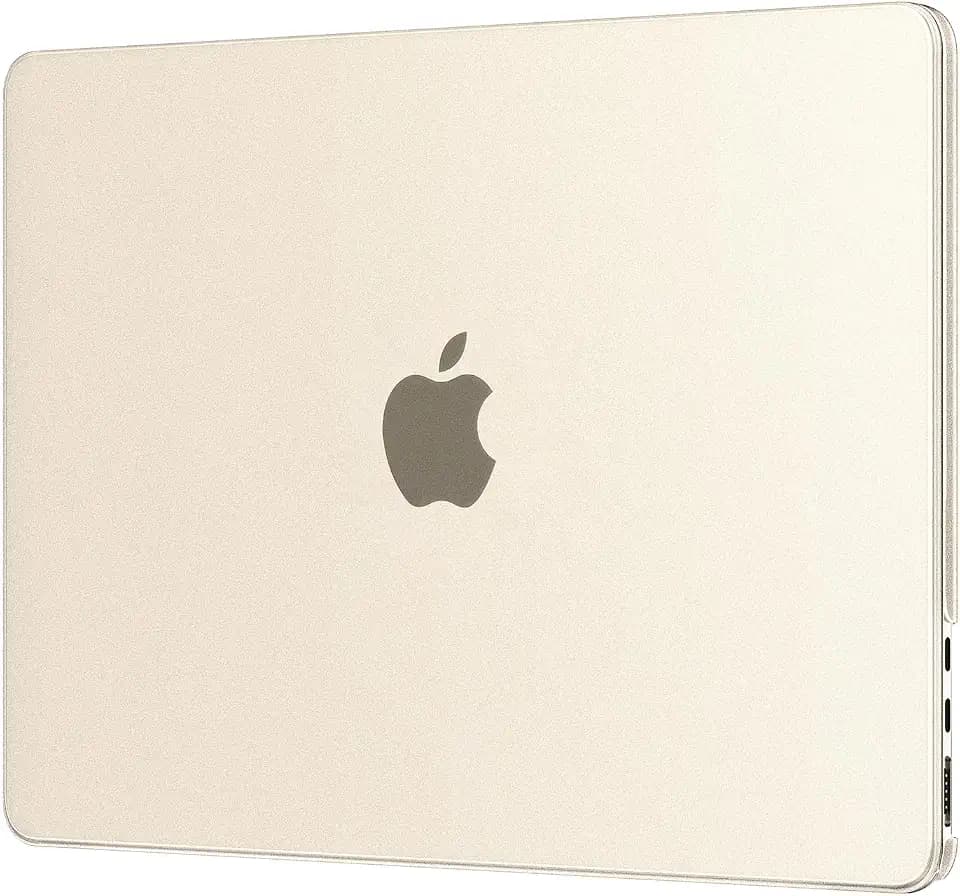 EooCoo Case for MacBook Air 13 inch M5 M4 M3 M2 2026-2022, Starlight Clear