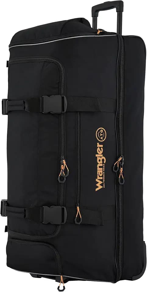 ATG Compass Rolling Travel Duffel Bag, Rich Black, 36-Inch