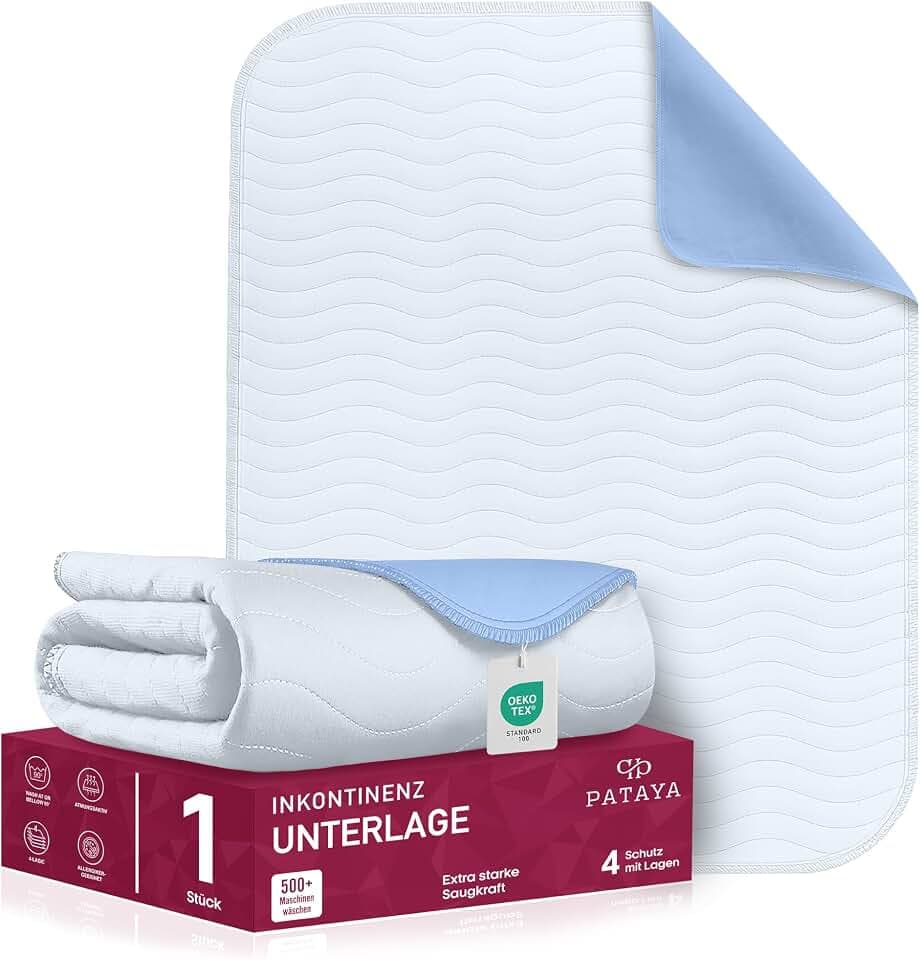 Pataya Inkontinenzunterlage waschbar - Matratzenschutz 90x160