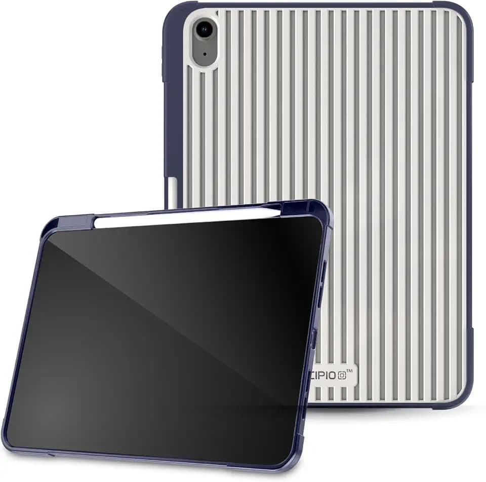 Incipio - Hardshell Case for iPad 10th Gen & A16, Slim Protective Cover with Built-in Apple Pencil Storage & 4ft Drop Protection for Extreme Durability and Outdoor Use (Midnight Blue)