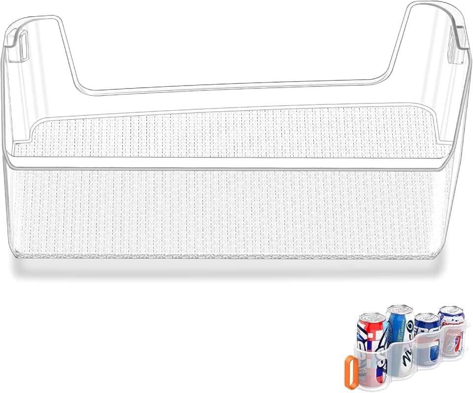 UPGRADED DA63-09779A RF27T5501SR Right Door Shelf Bin Compatible with Samsung Fridge Door Shelves RF27T5501SG RF28T5F01SR RF28T5F01SG Refrigerator Door Bin DA97-20988A Samsung Door Shelf Replacement