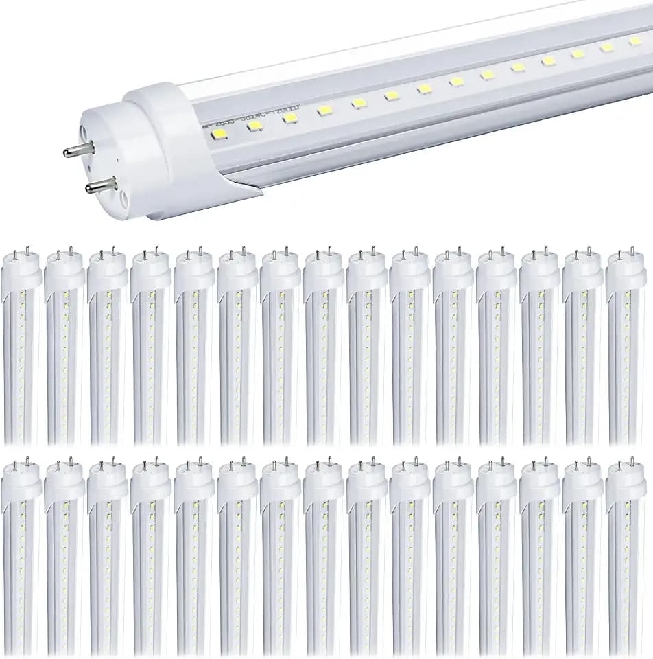 30-Pack T8 LED Bulbs 4 Foot Tube Light, 4ft LED Shop Garage Light