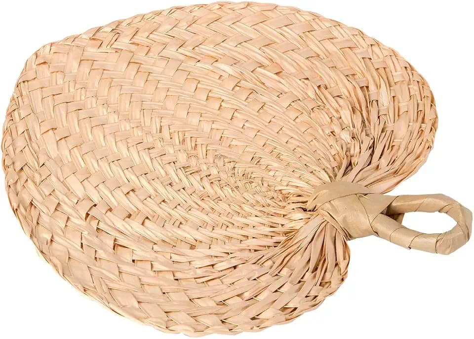 Mopec A571 Pack Fan Pattern paipay, aus Palmblatt natürlich, 29x2x30 cm, 5 Stück