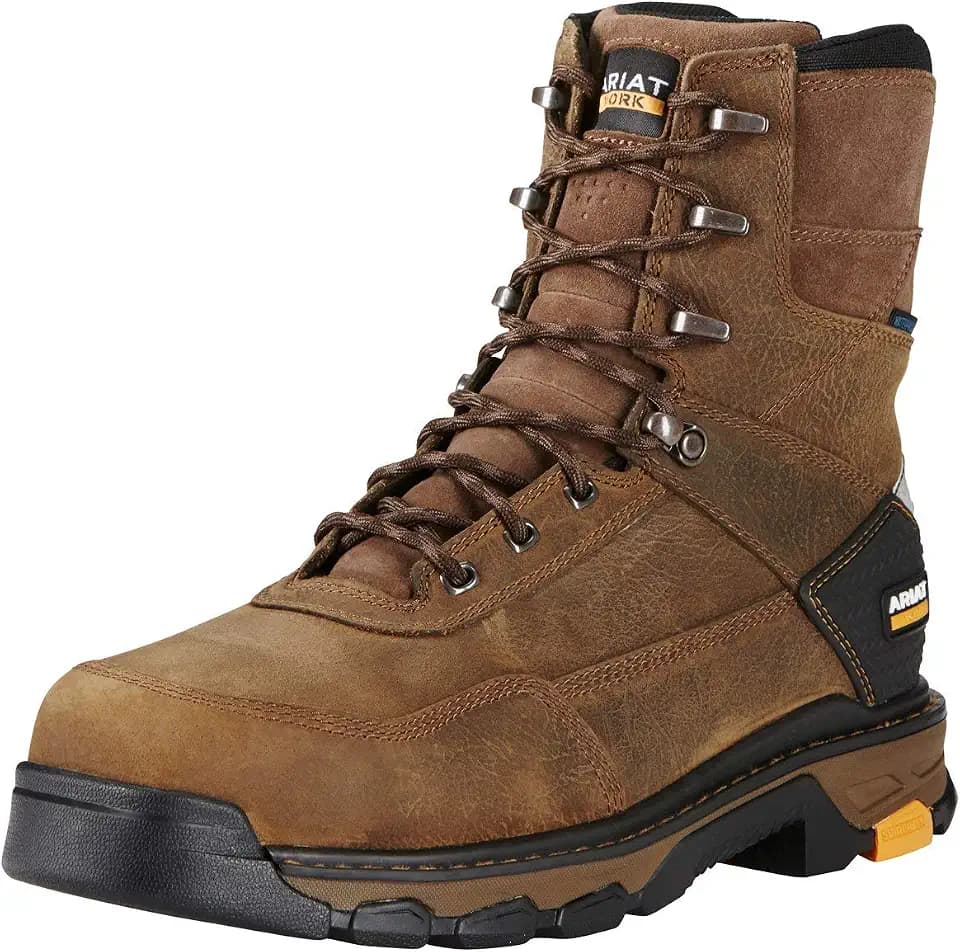 ARIAT Intrepid 8" Waterproof Composite Toe Work Boot - Men's Leather Work Boots