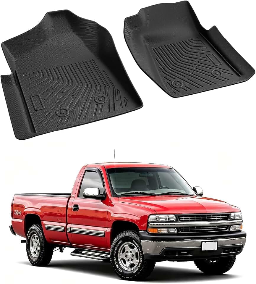 Truck Floor Mats for Silverado Sierra 1500 2500 3500 1999-2006 Standard Cab