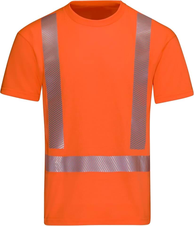 Red Kap Men's Hi-Visibility Short Sleeve Performance Core Tee, Type R, Class 2