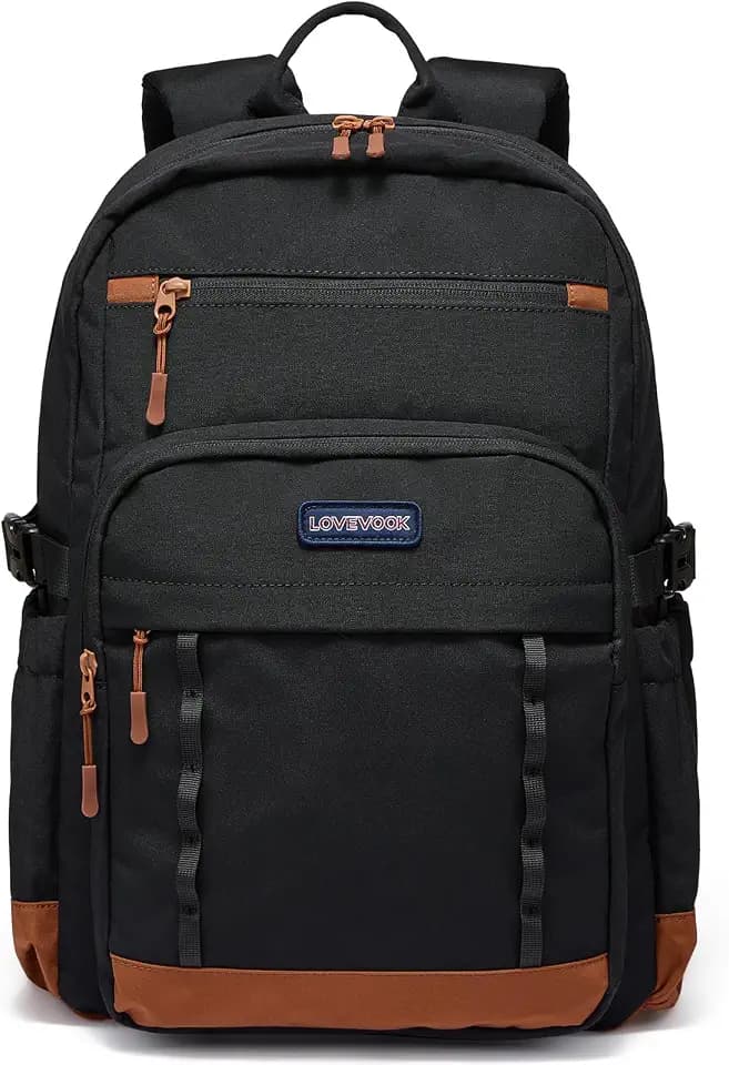 LOVEVOOK Laptop Backpack for Women Men with Large Cup Holder,15.6 Inch Work Travel Backpack Computer Laptop Bag,Waterproof Teacher Nurse College Business Office Carry on Backpack Purse,Back Pack Gifts