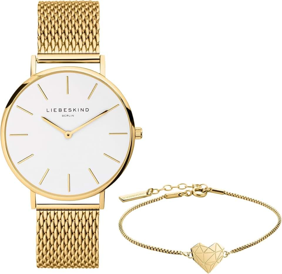 Liebeskind Berlin Damen Geschenkset aus Uhr und Schmuck – Elegant & modisch Geburtstags- und Valentinstagsgeschenk