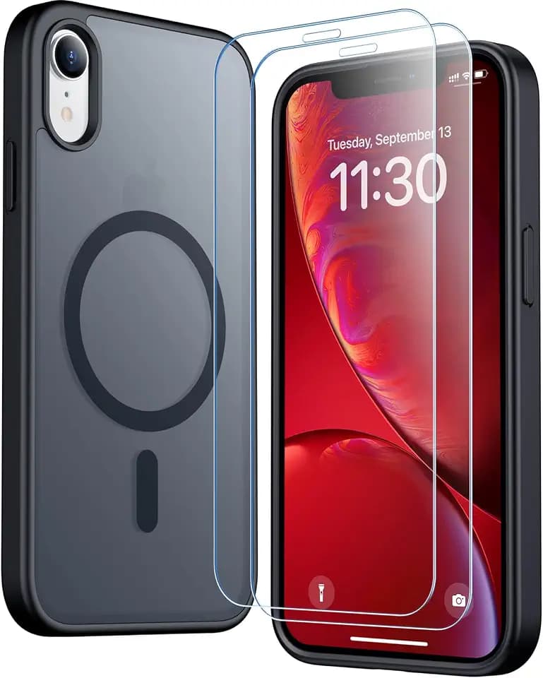 SPIDERCASE Magnetic for iPhone XR Case,Black