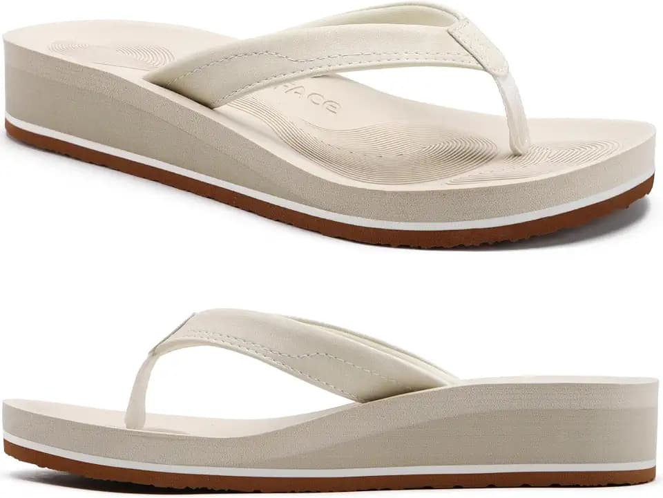 COFACE Flip Flops for Women Comfortable Arch Support Thong Sandals