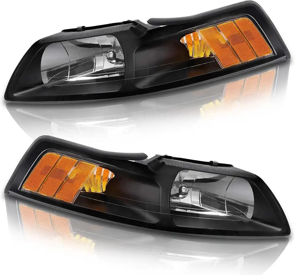 for 1999-2004 Ford Mustang Halogen Headlight W/O Bulbs