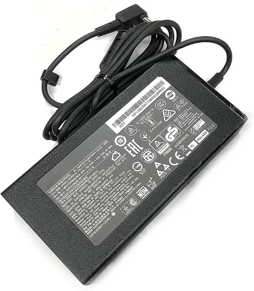 135W 19V 7.1A Ladegerät PA-1131-16 ADP-135KB T Kompatibel für Acer Nitro 5 Gaming Laptop N18C3 N18C4 AN515-51 AN515-41 AN515-53 AN515-52 AN515-43 AN515-54 Laptop Adapter Netzteil