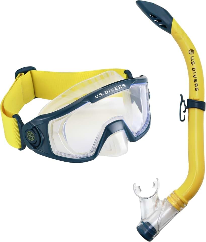 US Divers - Tauchset US Divers - Avila Tauchset für Kinder ab 4 Jahren - Tauchmaske und Schnorchel für Kinder ab 4+- Tauchmaske und Schnorchel