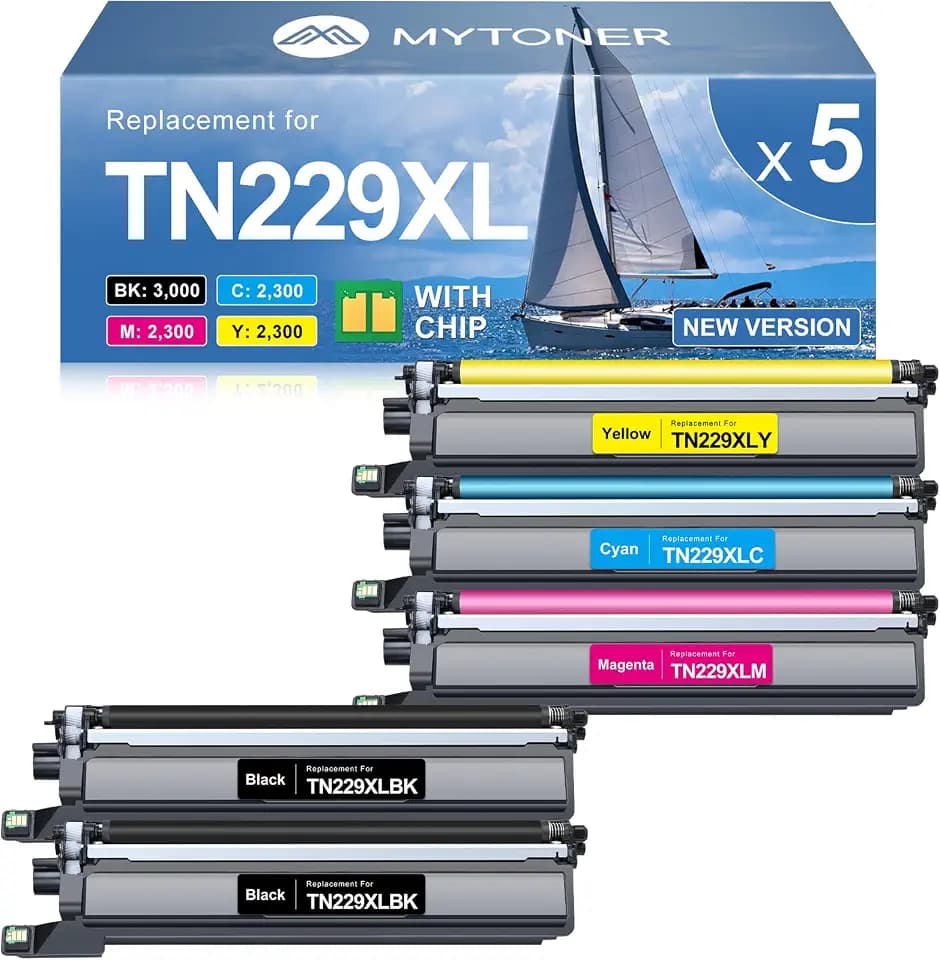 MYTONER TN229XL Toner Cartridges for MFC-L3780CDW MFC-L3720CDW HL-L3280CDW