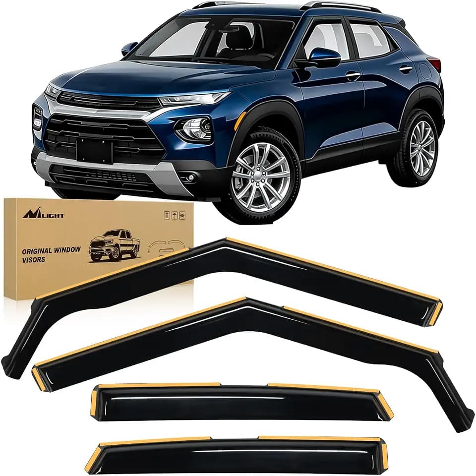 Nilight in-Channel Rain Guards for Chevy Trailblazer 2021-2026, 4PCS
