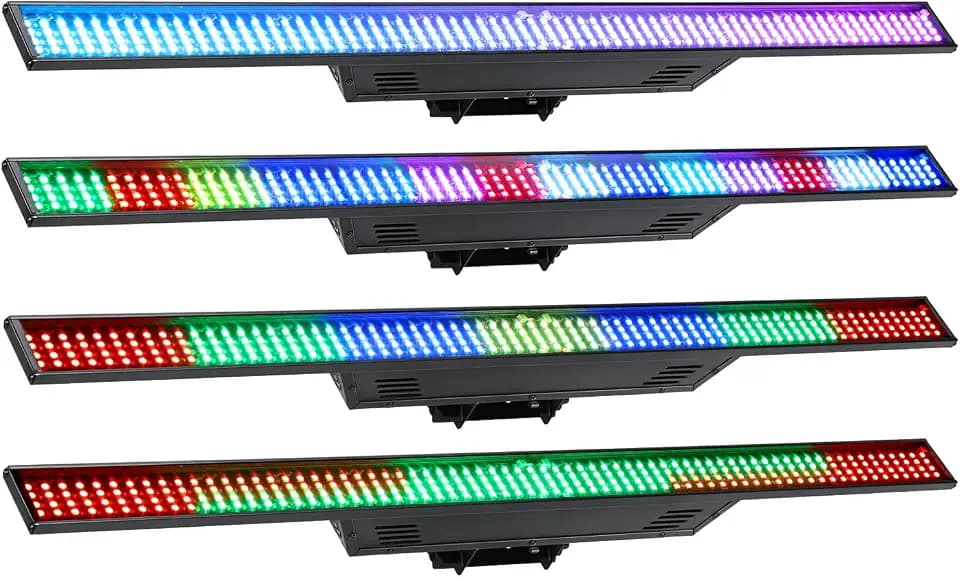 Betopper Stage Strobe Light Bar 4 Packs,120W LED DMX Wash Lighing for Party
