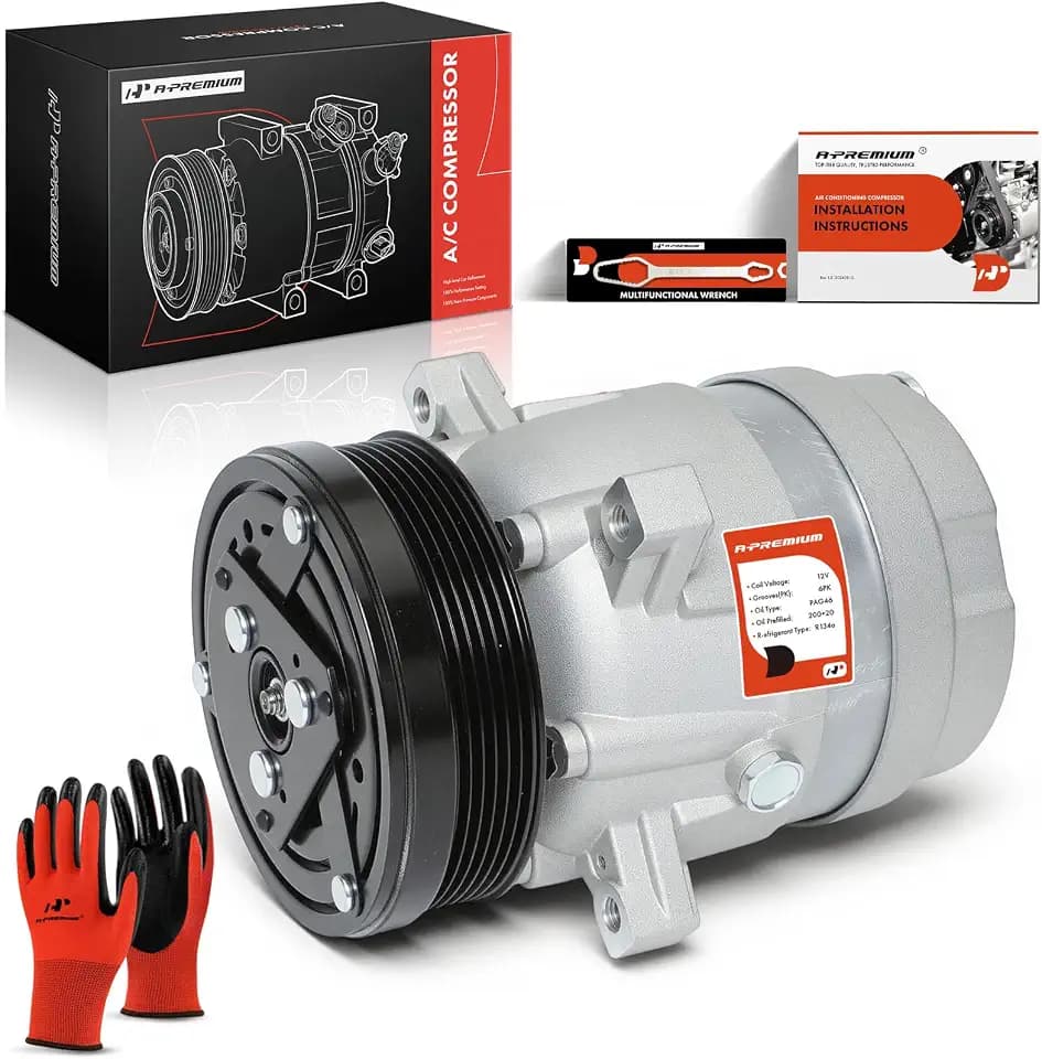 A-Premium Air Conditioner AC Compressor with Clutch