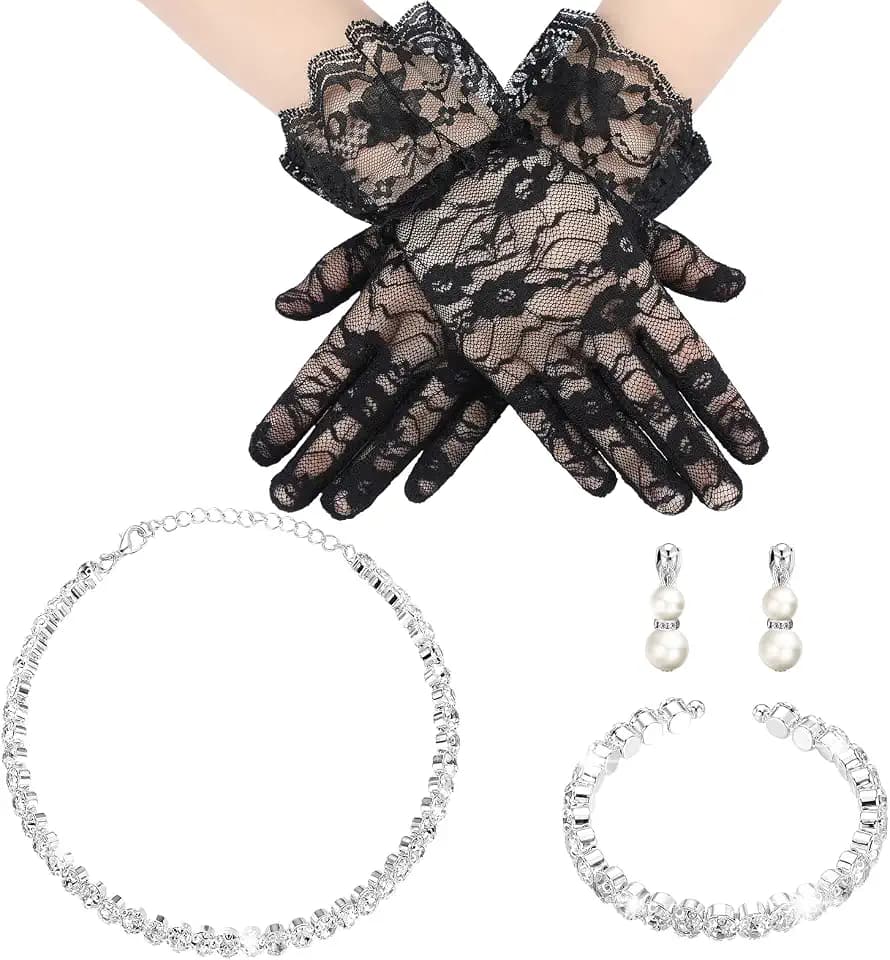 Newcotte Little Flower Girl Jewelry Pearl Set