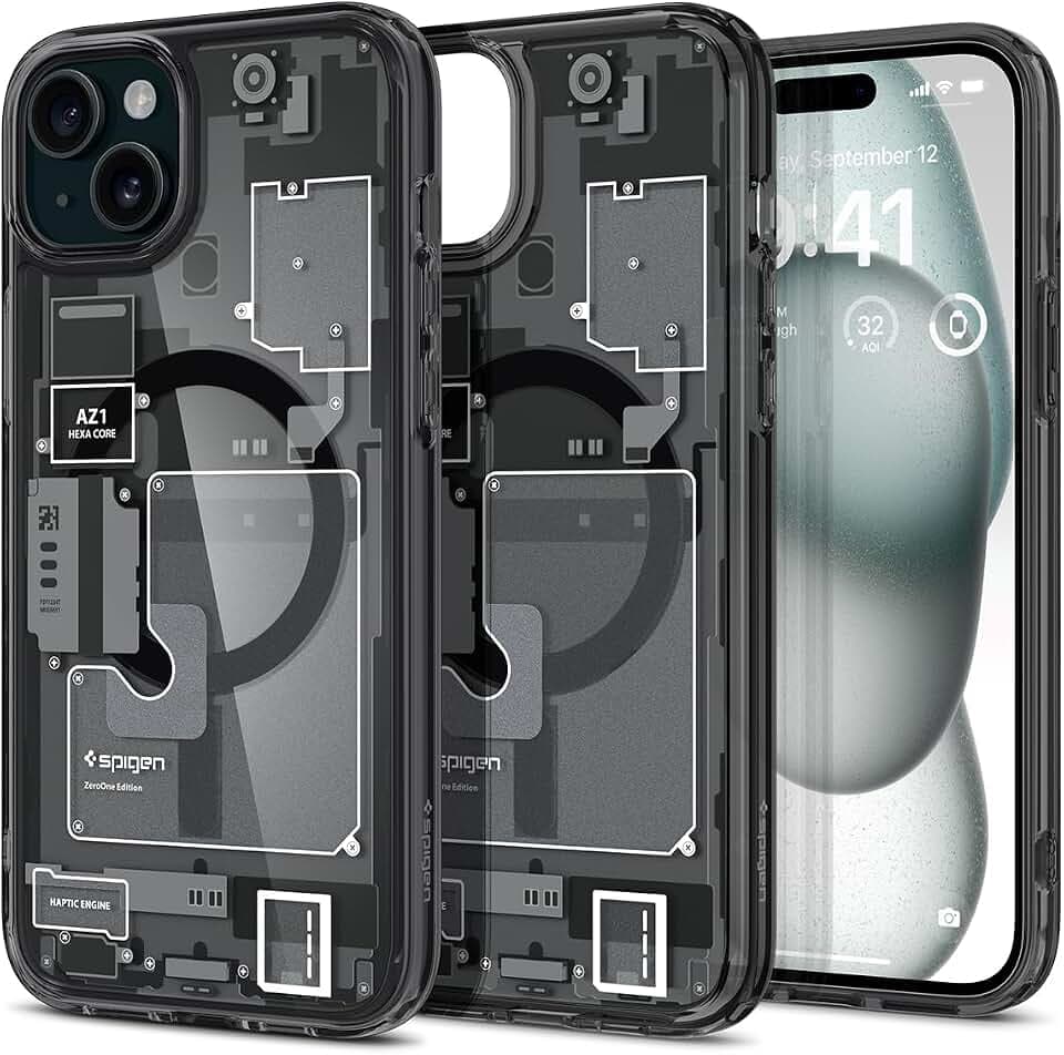 Spigen iPhone 15 Hülle Ultra Hybrid MagFit -Zero One