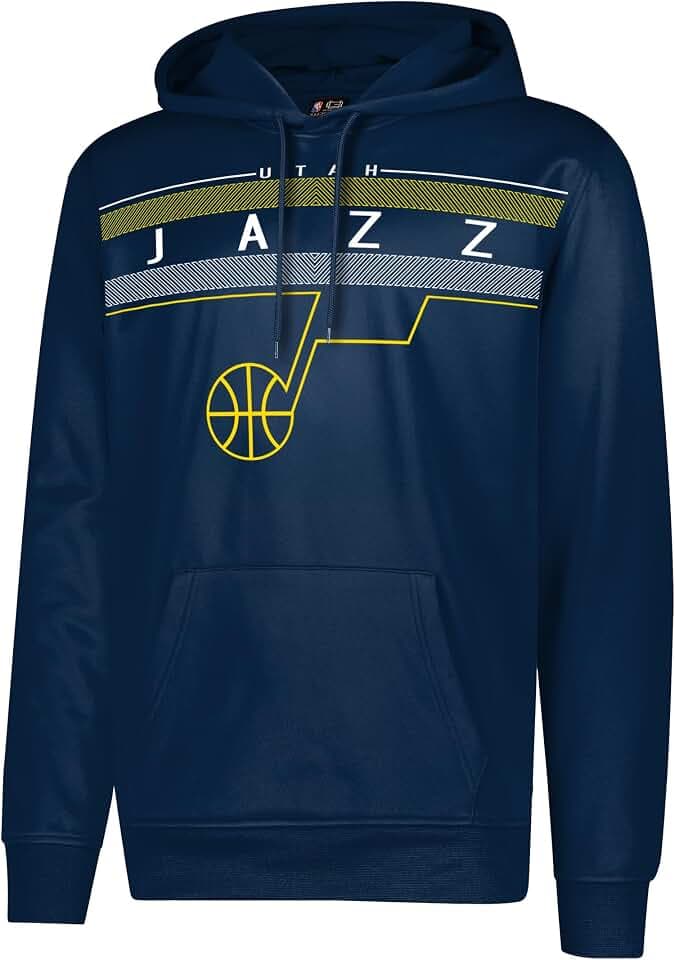 NBA Herren Fleece Hoodie Pullover Sweatshirt Poly Midtown, Herren, Midtown Hoodie,GHM1461F-UJ-Medium, blau, Medium