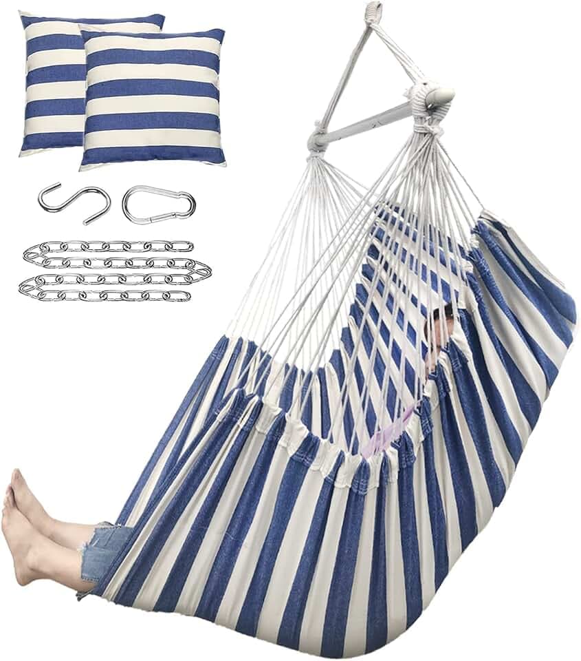 ADVOKAIR Hammock Chair Swing XXL, 1/3 Larger Than Standard, 500lbs