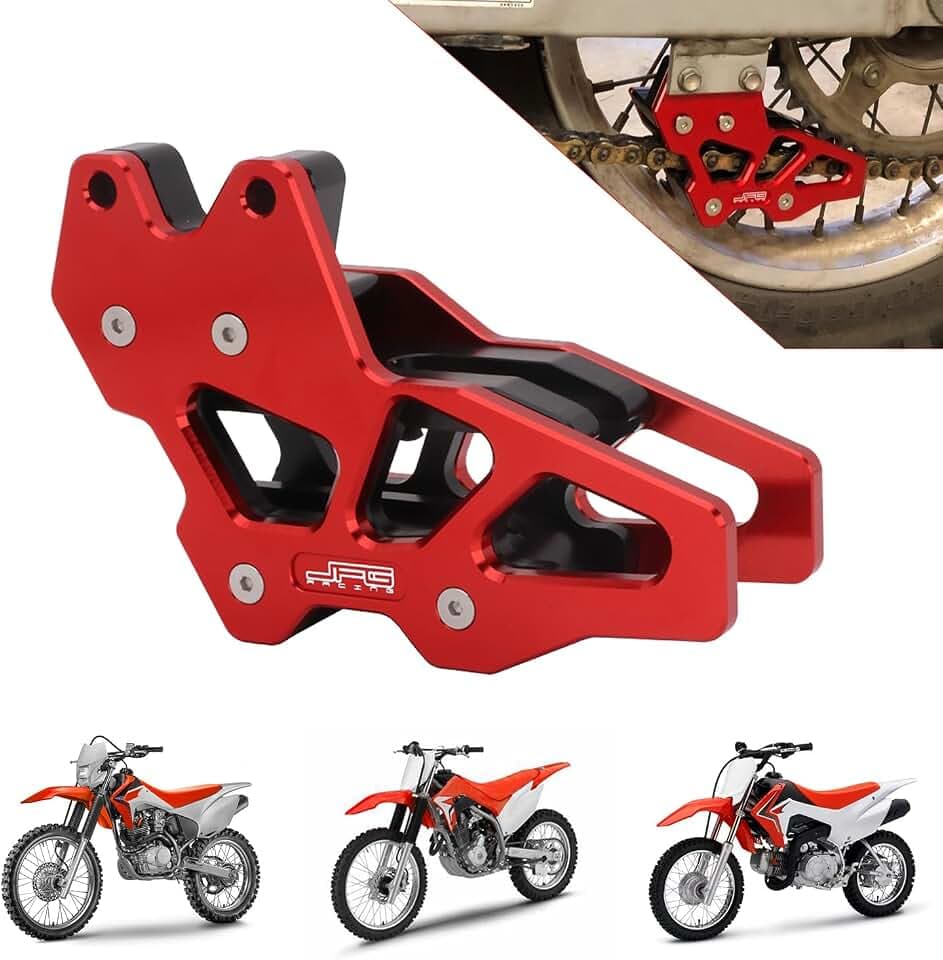 AnXin Motorcycle Chain Guide Guard Protector CNC for CRF150F 2003-2009 2012-2017 CRF230F 2003-2017 2019 CRF250F 2019-2023 Dirt Pit Bike Red