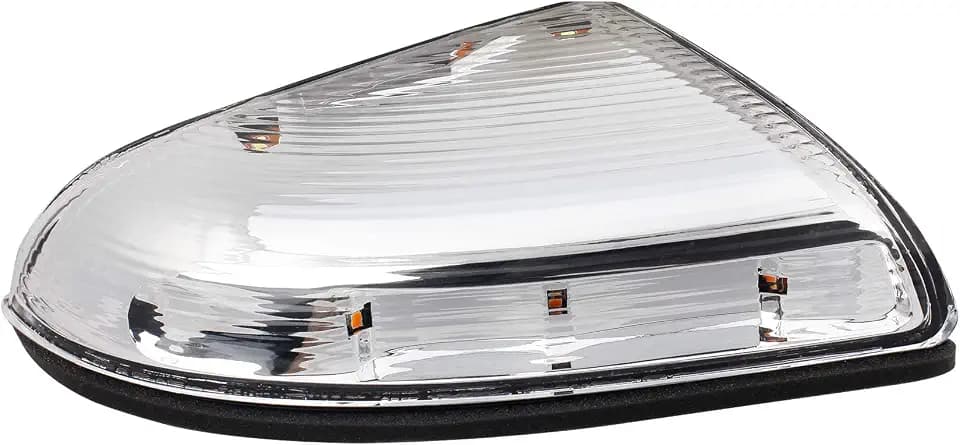 HERCOO LED Side Mirror Turn Signal Puddle Light Lamp Housing Cover Compatible with Dodge Ram 1500 2009-2018, Dodge Ram 2500 2010-2018, Ram 1500 Classic 2019-2022, Replacement for 68064949AA
