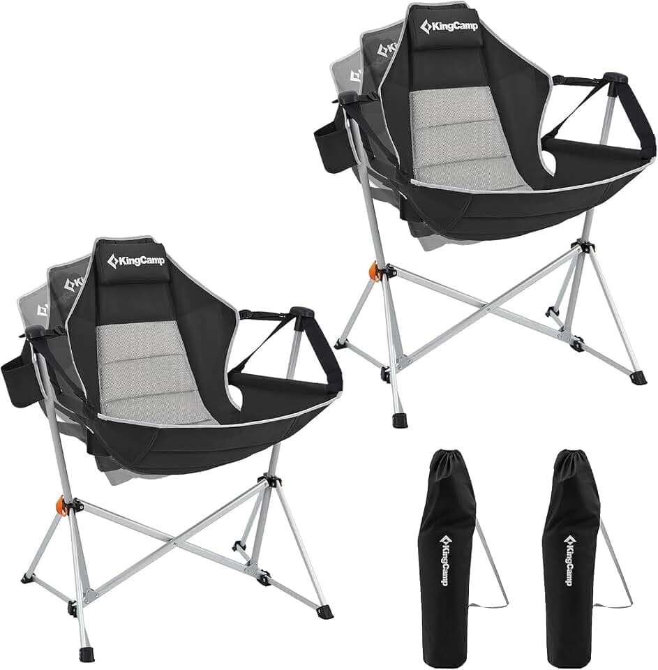 KingCamp Hammock Camping Chair, 400lbs Heavy Duty Swing Chairs for Adults
