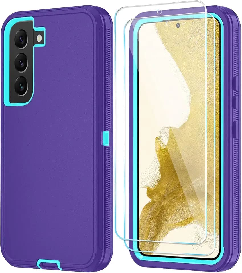 ONOLA for Samsung Galaxy S22 Plus Case, 3-Layer Cover, PurpleSkyBlue
