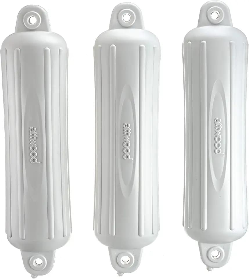 Attwood 9356D1 Softside Oval Boat Fender with Thick-Wall Reinforced Eye Ends