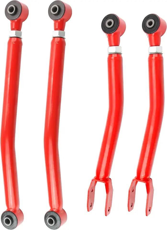 0-4.5" Lift Adjustable Front Control Arms for 2018-2026 Jeep Wrangler JL/JLU, 2020-2026 Jeep Gladiator JT – Upper & Lower Arms