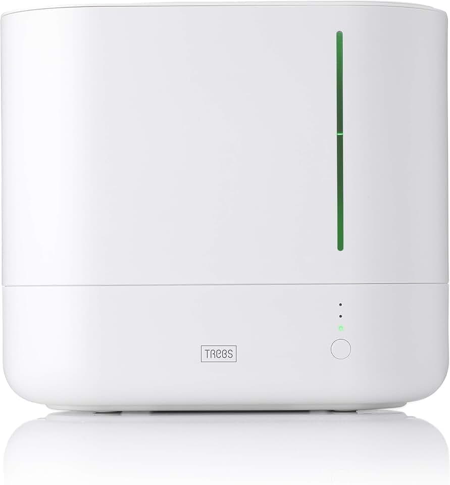 Trebs Gastronoma 49300 Luftbefeuchter - App gesteuert via Tuya/Smart App - 300ml/h Kapazität - Schlafzimmermodus mit nur 32dB - 4,5l Tank - Kindersicher - Energieeffizient - weiß