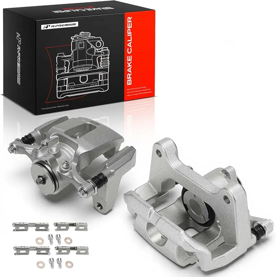 A-Premium Rear Left and Right Side Disc Brake Caliper with Bracket