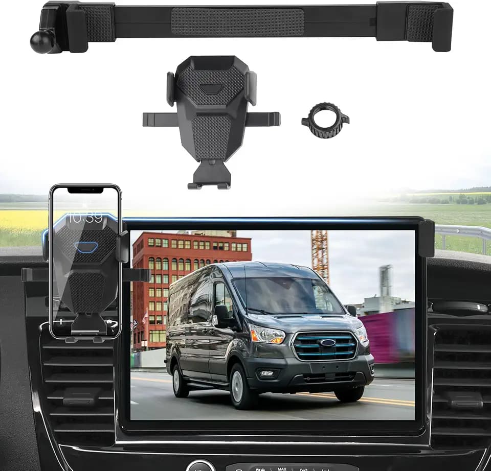 Sunsdrew Car Phone Holder for 2022-2026 Ford Transit Accessories 12" Screen