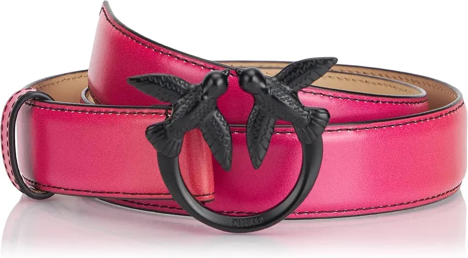 Pinko Damen Love Berry H3 Belt Farbverlauf Gürtel, Ya4l_Mult.Fuchsia/Orange-Schwarz, L