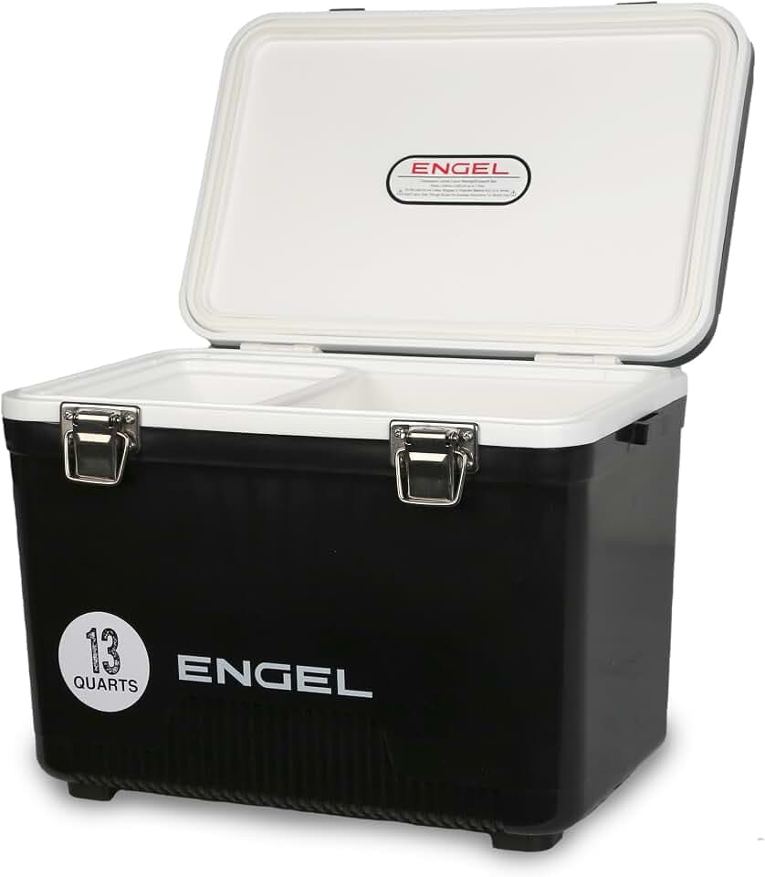 ENGEL Kühlbox 13qt (12,3 Liter) Auslaufsicher, Luftdicht, Tragbare, Kleine Kühlbox für Camping, Picknick, Wandern, Festival - Eisbox Ohne Strom für Männer & Frauen, 38 x 25,4 x 28,5 cm