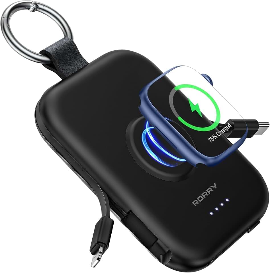 RORRY CharmGo Portable Charger, 5000mAh Portable Charger Power Bank