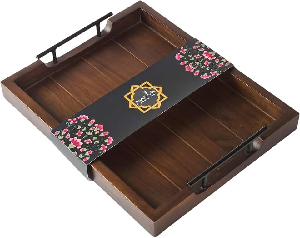 Mela Artisans Acacia Serving Tray - Urban Walnut, 16x12 in