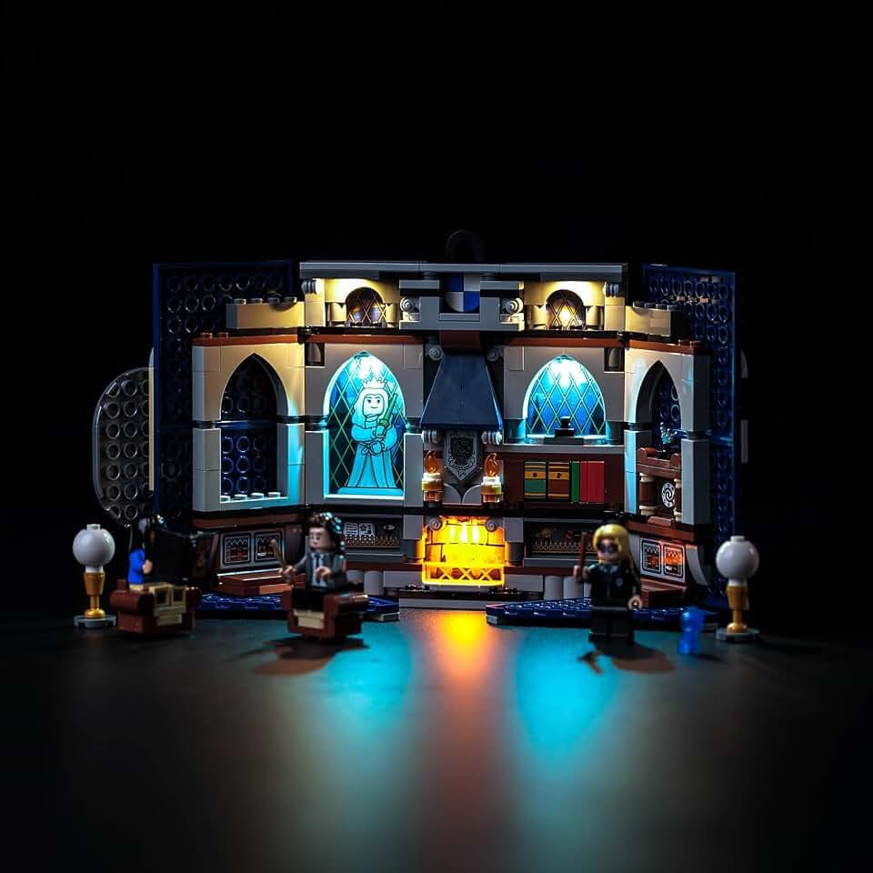 BrickBling Led Licht Set für Lego 76411 Ravenclaw House Banner (Kein Lego), Dekorationsbeleuchtungsset für Lego Harry Potter Hausbanner Ravenclaw Kreative Spielzeug