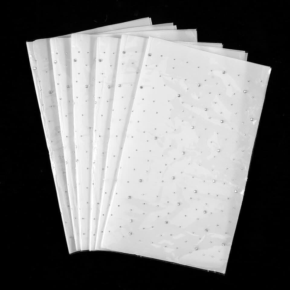 JJUNW 6 Bögen Strass Aufbügeln, Strass zum Aufbügeln Patches