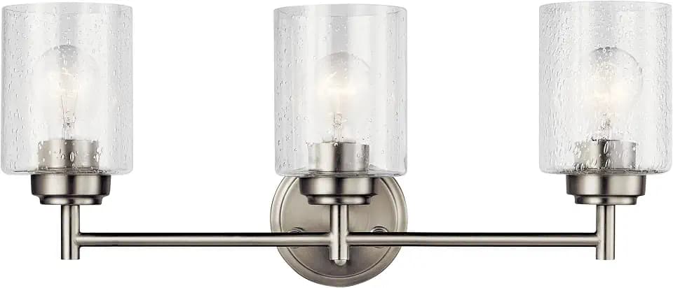 Kichler Winslow 3-Light Bathroom Vanity Light, Brushed Nickel
