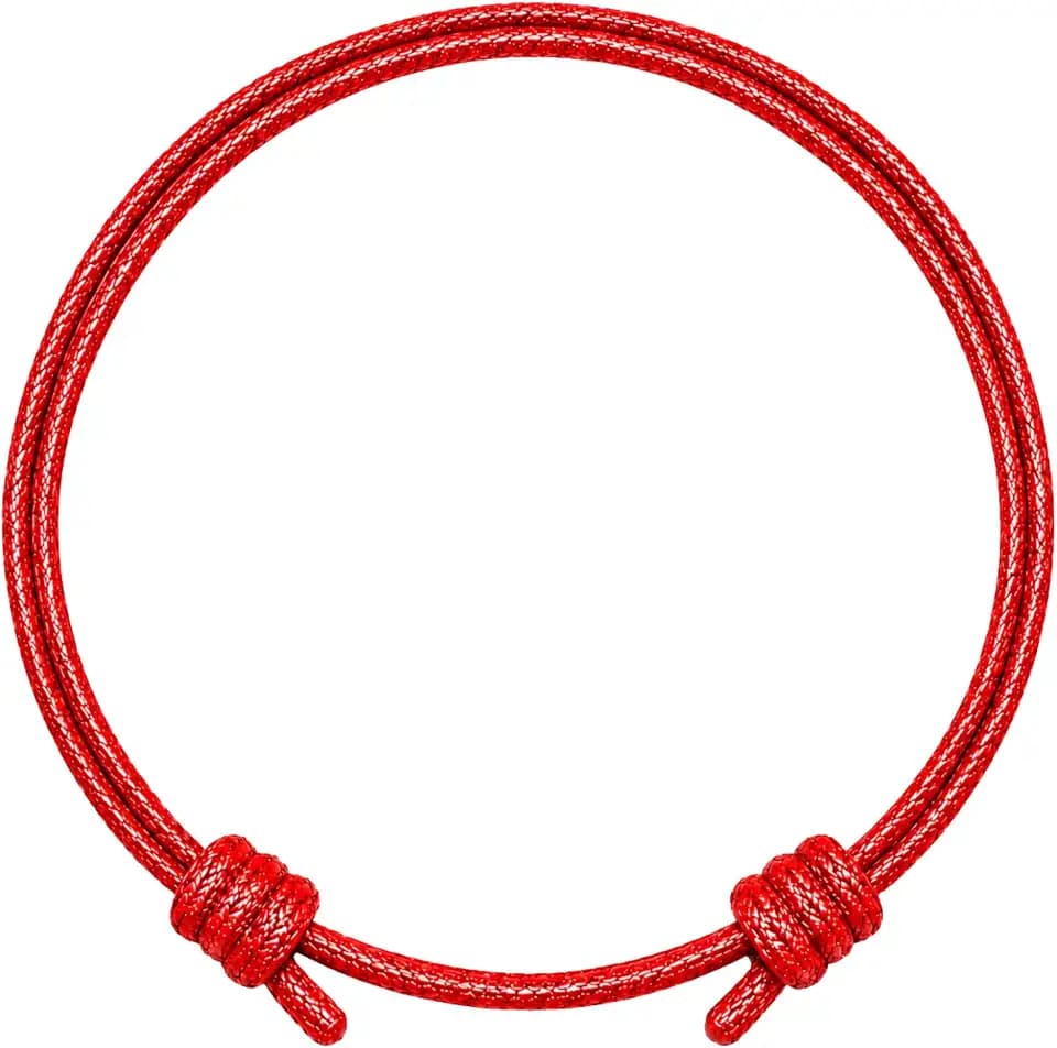 Wax Nylon Cord Bracelet for Men Women, Adjustable Waterproof String Jewelry