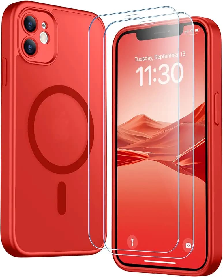 SPIDERCASE Magnetic for iPhone 11 Phone Case,Red