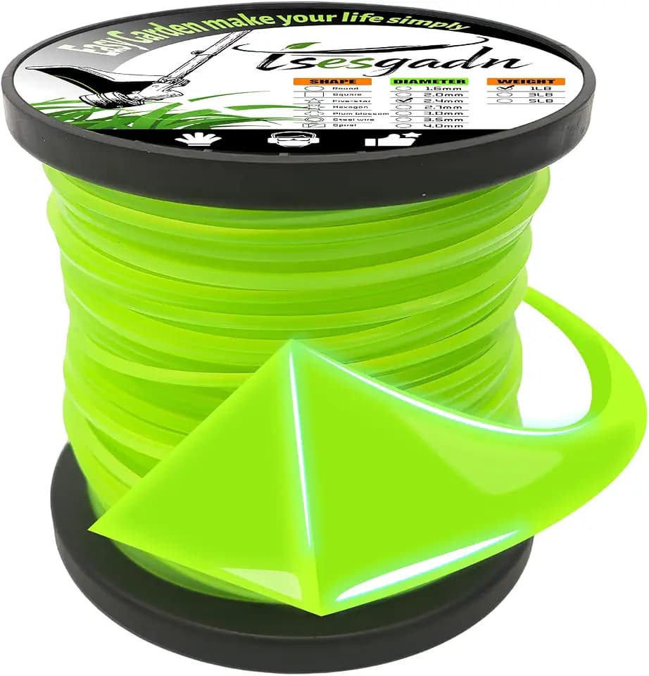 .095" Weed Eater String 463FT Triangle weed wacker string for Weeds 1LB